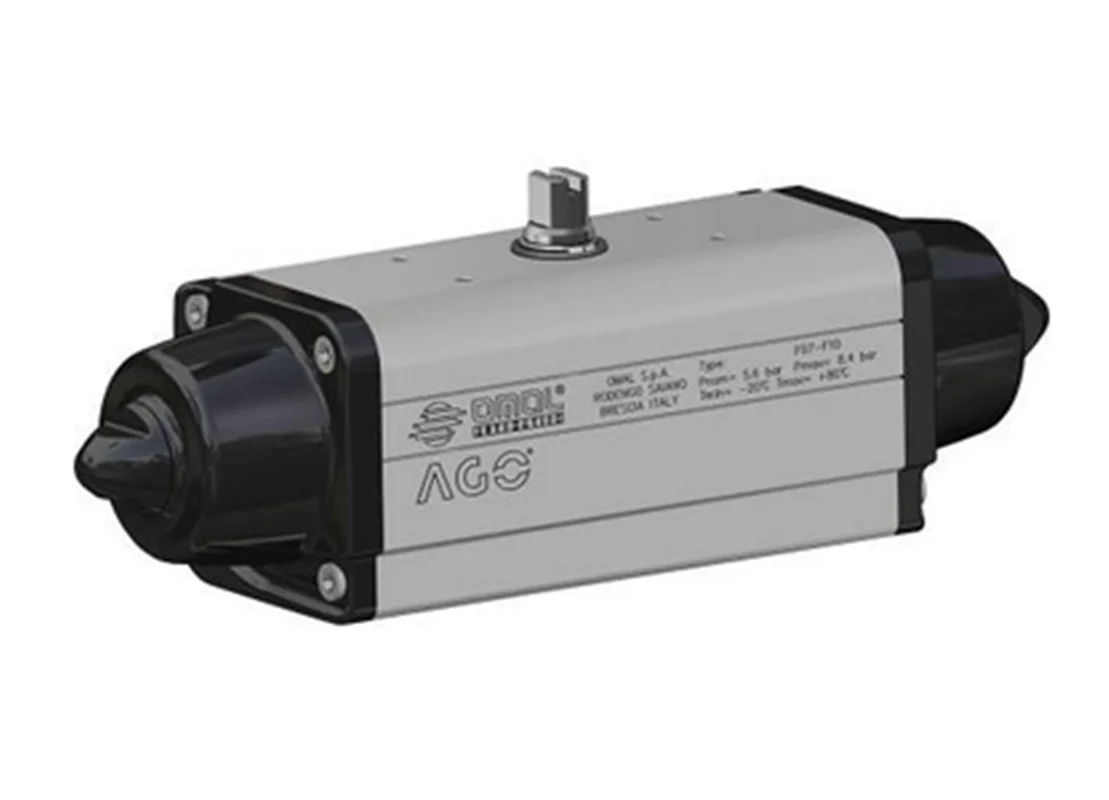 # اکچویتر پنوماتیک برند اومال با شیر پروانه ای فابریک