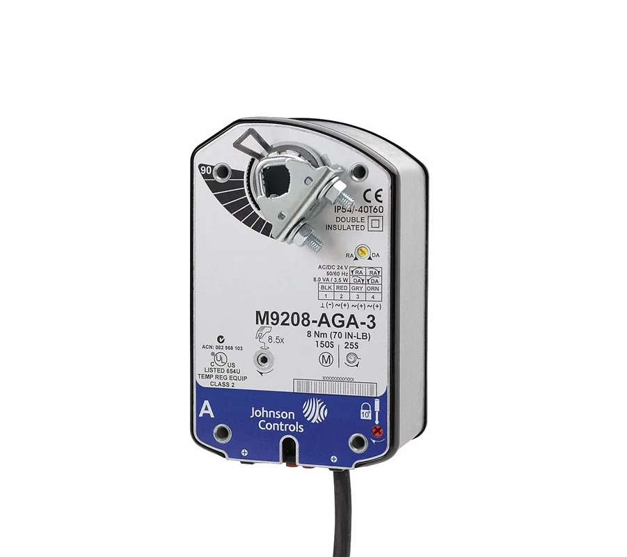 *محرک الکتریکی دمپر فنر برگشت JOHNSON CONTROLS مدل M9208-BDC-3