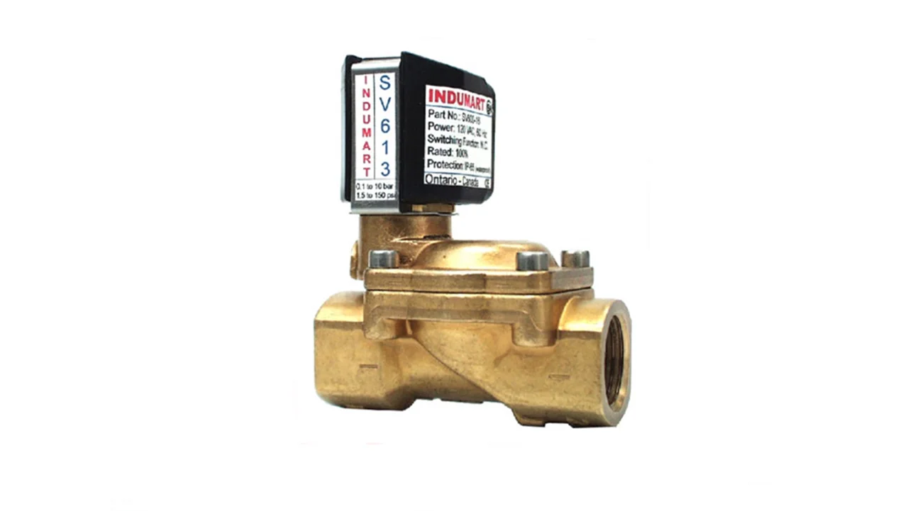 شیر برقی  1/2 اینچ INDUMART کانادا نرمال کلوز